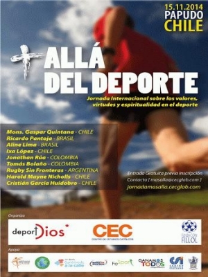 Afiche mas alla deporte