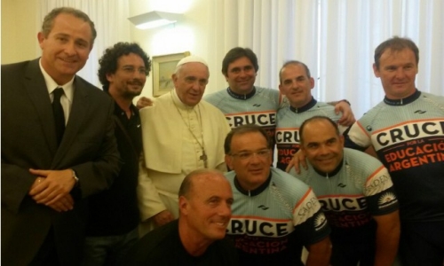 foto papa ciclistas